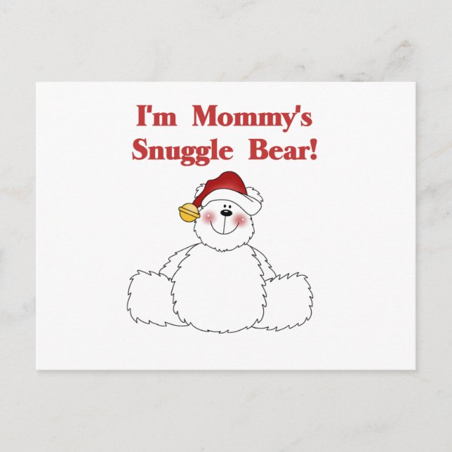 Mommy's Snuggle Bären T - Shirt und Geschenke Postkarte (Vorderseite)
