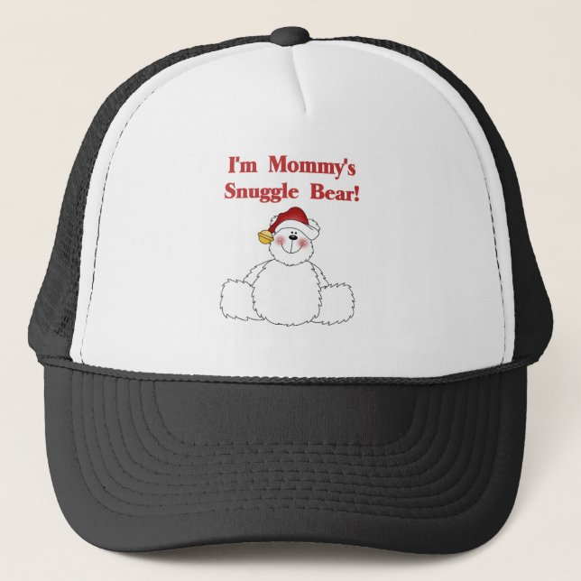 Mommy's Snuggle Bären T - Shirt und Geschenke Truckerkappe (Vorderseite)