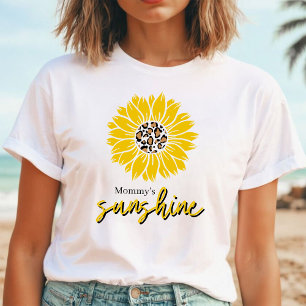 Mommy's Sunshine   Gelbe Sonnenblumenblätter T-Shirt