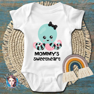 Mommy's Sweetheart Kawaii Octopus Baby Strampler