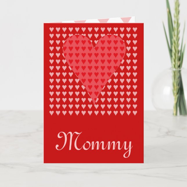 Mommy's Valentine Feiertagskarte (Vorderseite)