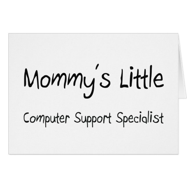 Mommys wenig Computer-Stützspezialist (Vorderseite (Horizontal))