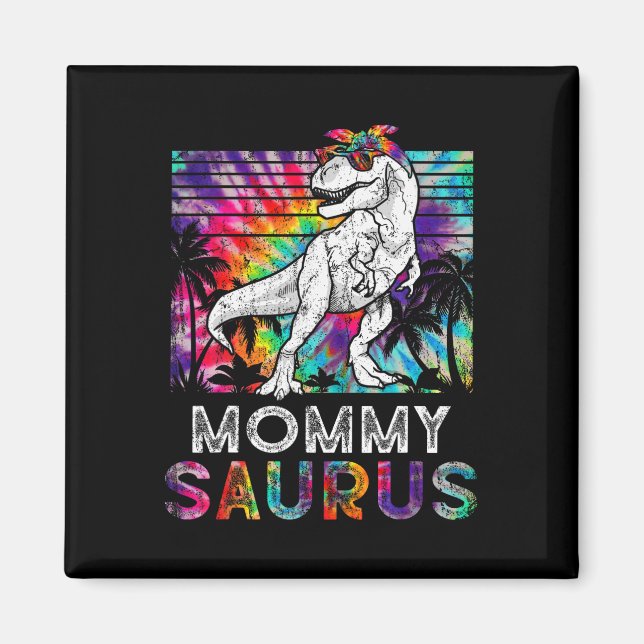 Mommysaurus Dinosaur Mutter Saurus Familie passend Magnet (Vorne)