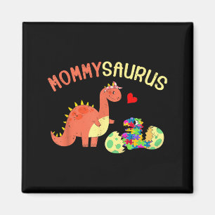 Mommysaurus Puzzle Dinosaur Dino Autismus-Bewussts Magnet