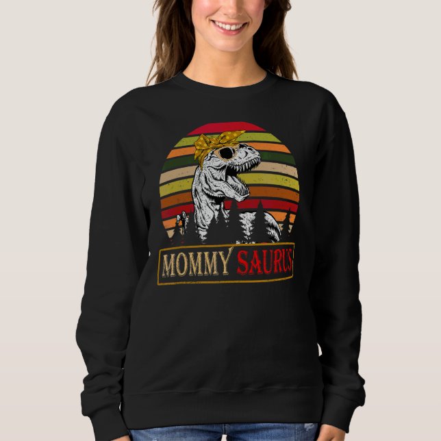 Mommysaurus Rex Dinosaur Mommy Saurus Familie Moth Sweatshirt (Vorderseite)