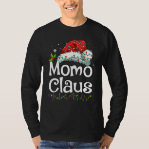 Momo Claus-Shirt Santa-Hut passendes Weihnachtsfam T-Shirt