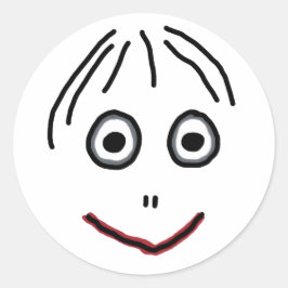 Momo Runder Aufkleber