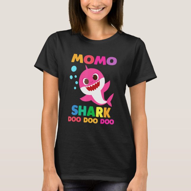 Momo Shark Niedlich Baby Shark Family Matching T-Shirt (Vorderseite)