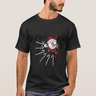 Momo Snowman Candy Cane Weihnachten Weihnachten We T-Shirt