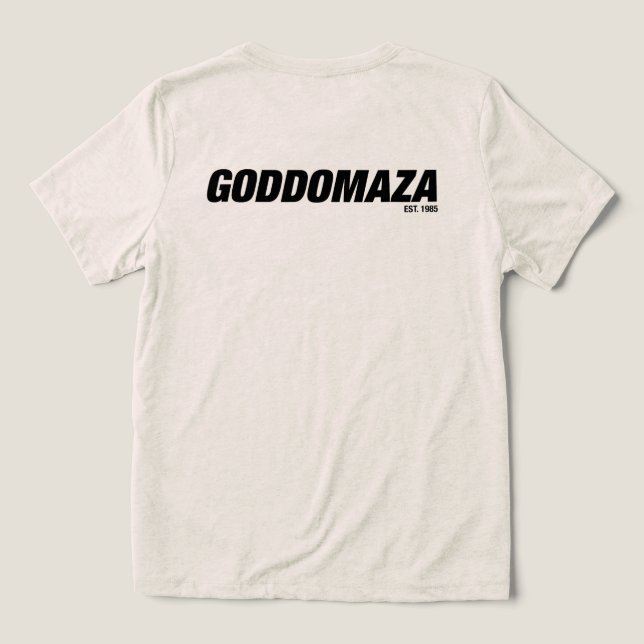 MOMOKO HEAD BW SKETCH Tri-Blend SHIRT (Design Rückseite)