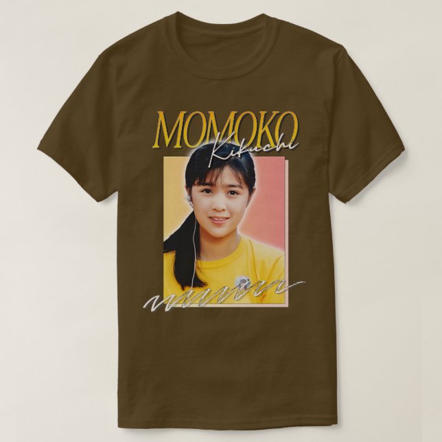 Momoko Kikuchi Retro 80er Design T-Shirt (Design vorne)