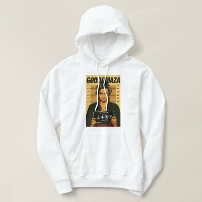 MOMOKO MUGSHOT HOODIE HERBSTFARBEN (Design vorne)