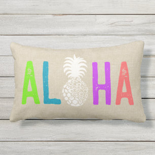 Momona Ananas Aloha Hawaiian Tropical Multi Kissen Für Draußen