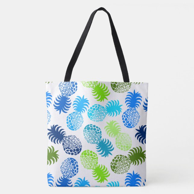 Momona Hawaiian Tropical Pineapel Beach Bag (Vorderseite)