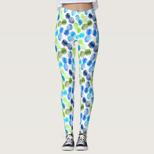 Momona Hawaiian Tropical Pineapse Leggings (Vorderseite)
