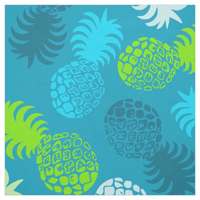 Momona Hawaiian Tropical Pineapse Stoff (Muster)