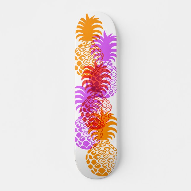 Momona Pineaple Hawaiian Tropical Skateboard (Vorne)