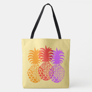 Momona Pineappel Tropical Trio Hawaiian Beach Bag