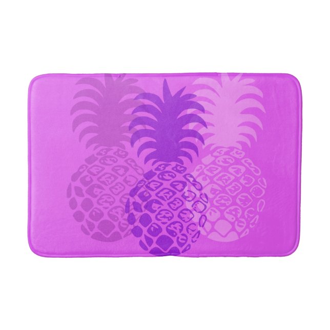 Momona Pineapple Hawaiian Tropical - Violet Badematte (Vorderseite)