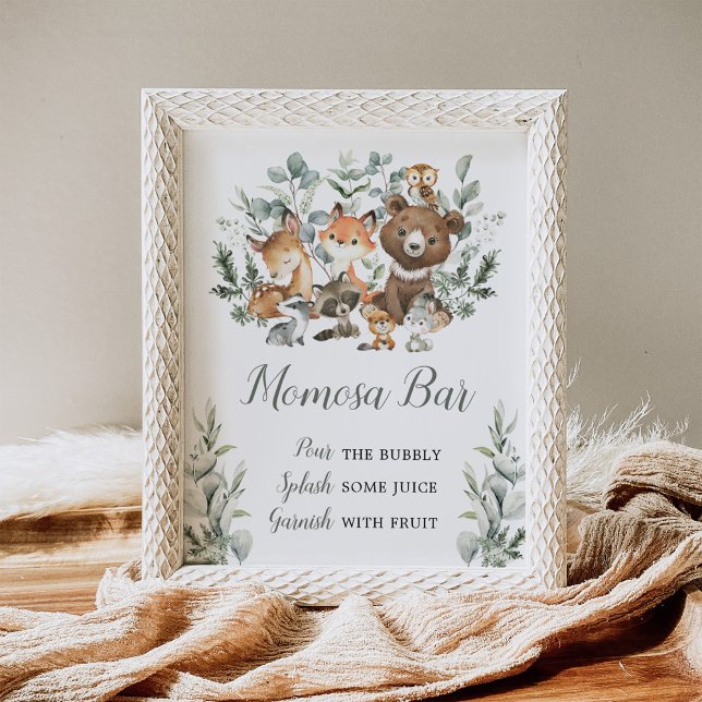 Momosa Bar Eucalyptus Woodland Baby Animals Poster (Von Creator hochgeladen)