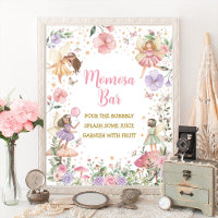 Momosa Bar Floral Fairy Garden Baby Girl-Zeichen