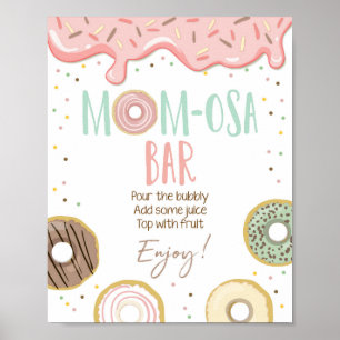 Momosa Bar Mama-Osa Pink Girl Geburtstagsfeier Unt Poster