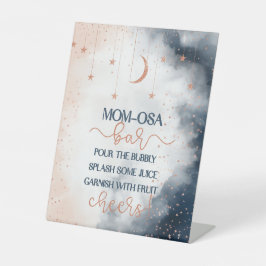 Momosa Bar Sign, Gender Reveal Drinks unterzeichne Sockelschild