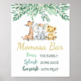 Momosa Bar Sign Poster