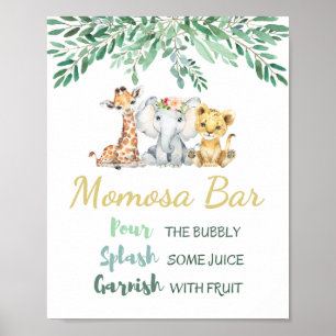 Momosa Bar Sign Poster