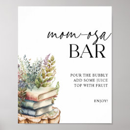 Momosa Bar Storybook Babydusche Poster