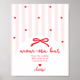 Momosa bar Sweetheart Valentines day Handdrawn Poster