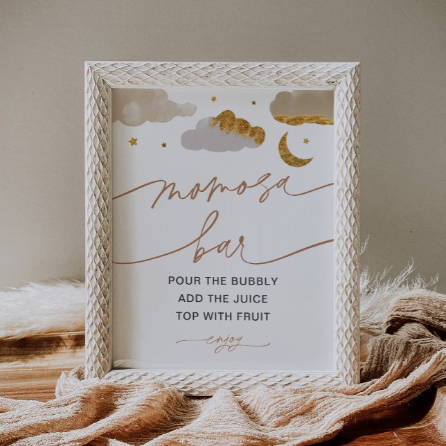 Momosa Bar Twinkle Little Star Baby Duschzeichen Poster (Von Creator hochgeladen)