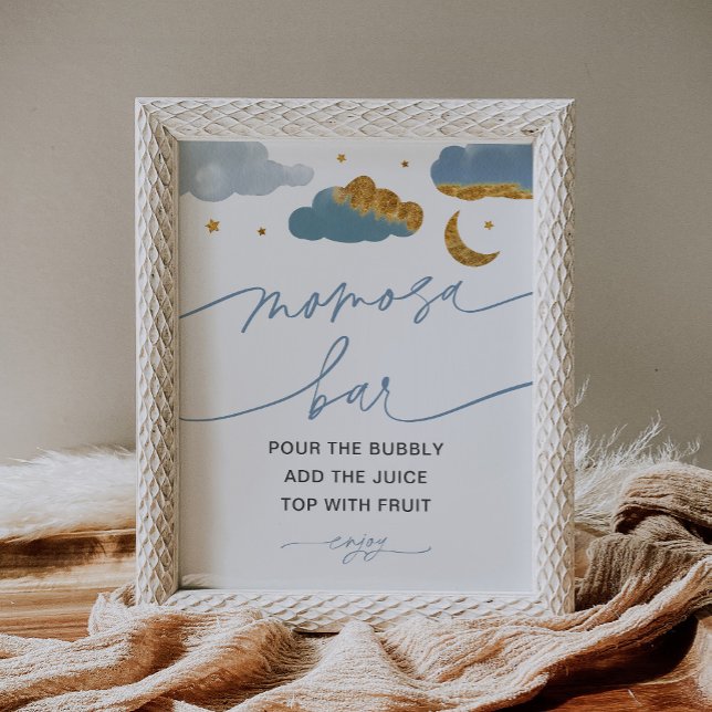 Momosa Bar Twinkle Little Star Baby Shower Boy Poster (Von Creator hochgeladen)