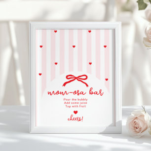 Momosa-Riegel Sweetheart Valentinstag Handgezeichn Poster