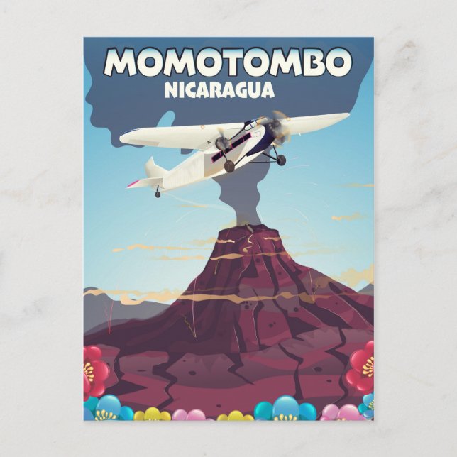 Momotombo Nicaragua Vulkanausflug drucken. Postkarte (Vorderseite)