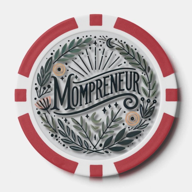 Mompreneur Themed Pokerchips (Vorderseite)