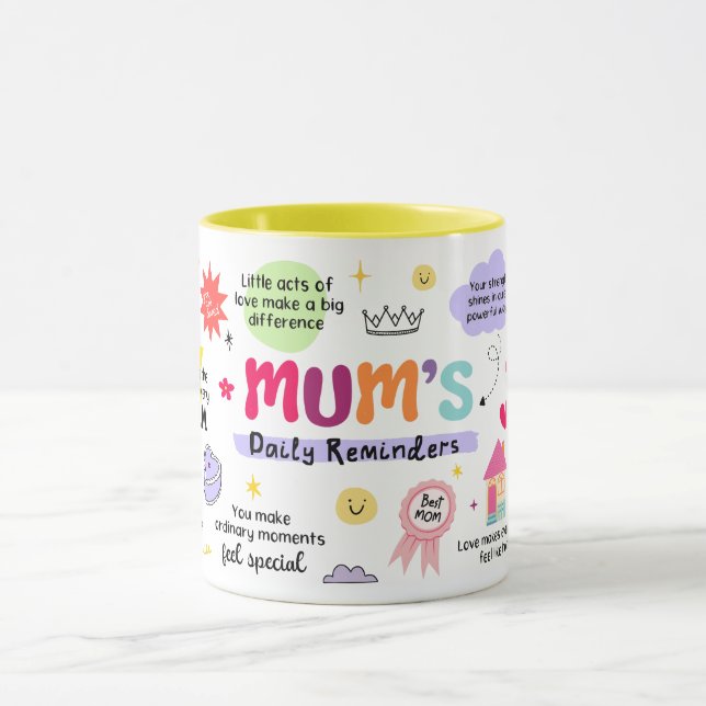 Moms Daily Reminder Mug Tasse (Zentrum)