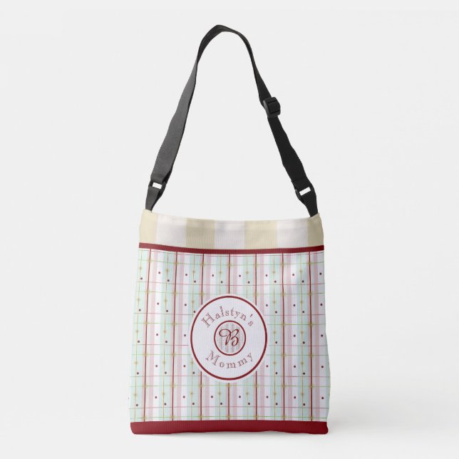 Mom's Monogram Kid Essentials Tote - Dijon Tragetaschen Mit Langen Trägern (Rückseite)