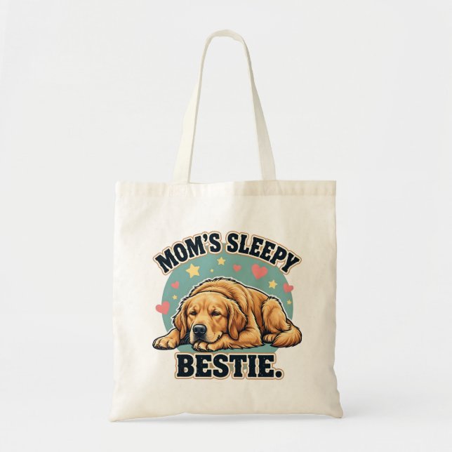 Mom's Sleepy Bestie Golden Retriever Tragetasche (Vorne)