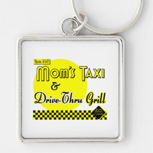Moms Taxi and Drive-Thru Grill Schlüsselanhänger
