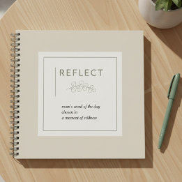 Mom's Word of the Day Daily Reflect Journal Notizbuch