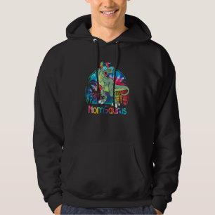 Momsaurus Rex Dinosaur Gefärbte Krawatte Mama Saur Hoodie