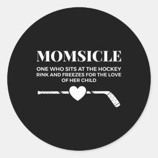 Momsicle friert aus Liebe zu ihrem Kind Lustiges H Runder Aufkleber
