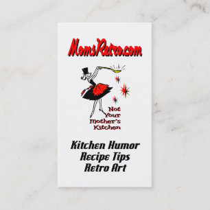 MomsRetro-Rezept-Äquivalente benutzerdefinierte Vi Telefonnummerkarte