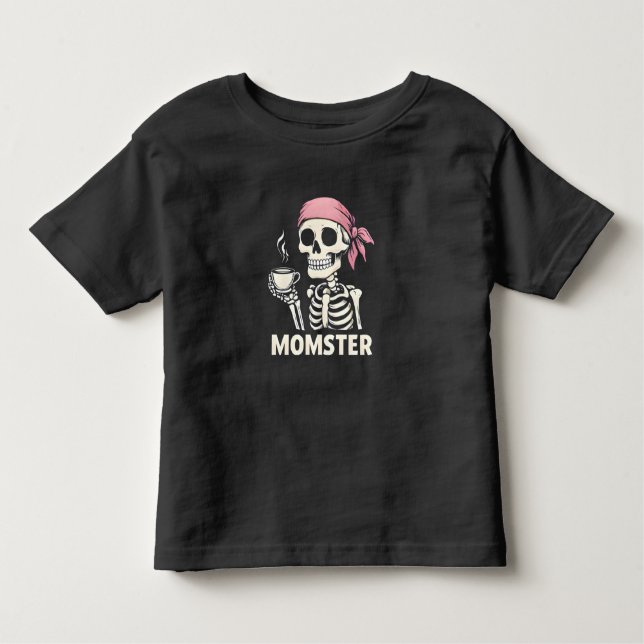 Momster - Coole Skeletton-Mama Kleinkind T-shirt