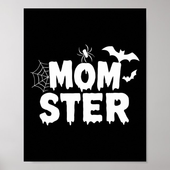 Momster Dadcula Monster Halloween Süßes oder Saure Poster (Vorne)