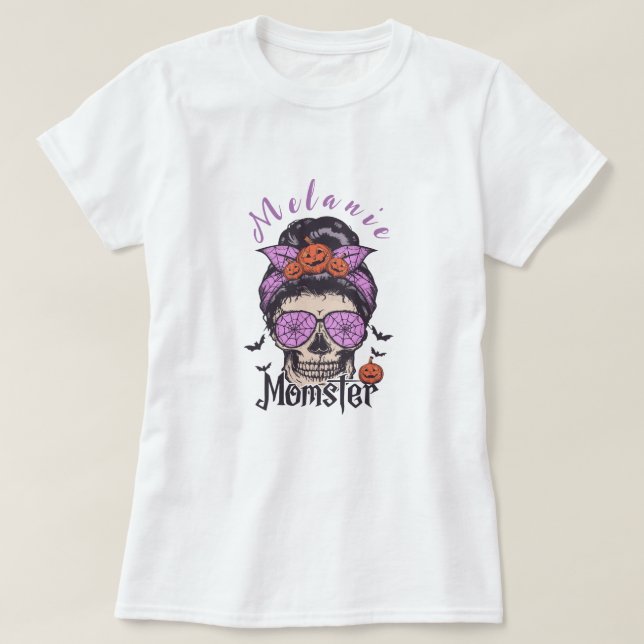 Momster Halloween-Geschenk für Mama T-Shirt (Design vorne)