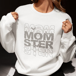 Momster Halloween Mama Funny Fall Sweatshirt