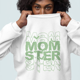 Momster Halloween Mama Funny Fall Sweatshirt