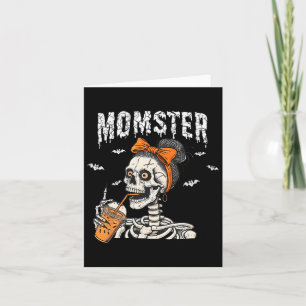 Momster Halloween Mama Herbst Sonnenkaffee Karte